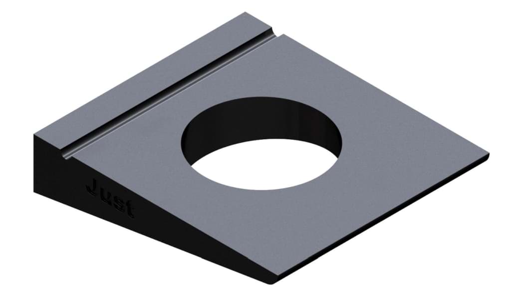 Bild von DIN 435 StahlÜH 9 (blank) Scheiben, 4-kt für Doppel-T-Träger (14% Neigung) - Pkg. (100)