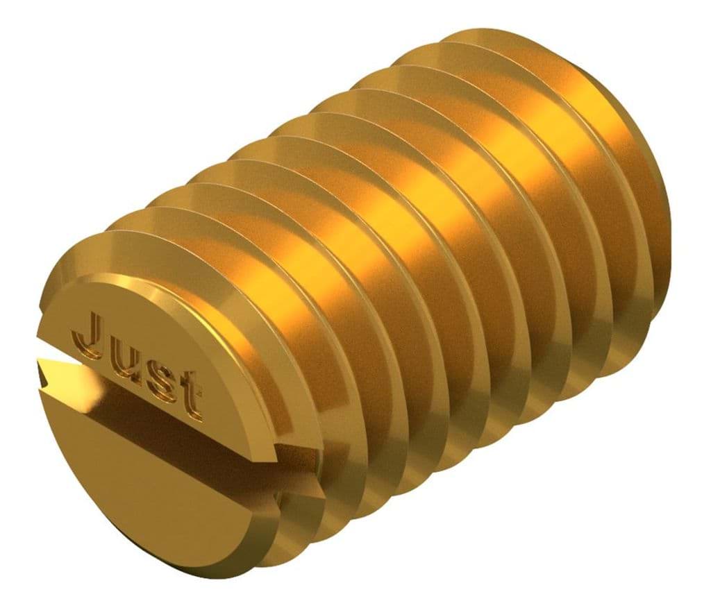 Bild von ISO 4766 Messing M 3x3 (blank) Gew. Stifte mit Schl. und Kegelkuppe - Pkg. (100)