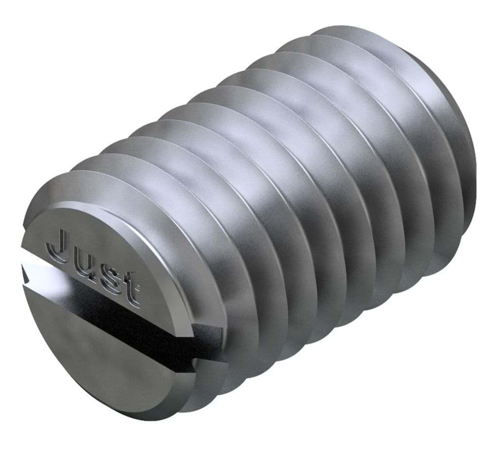 Bild von ISO 4766 14H M 3x3 (galv. verzinkt) Gew. Stifte mit Schl. und Kegelkuppe - Pkg. (200)