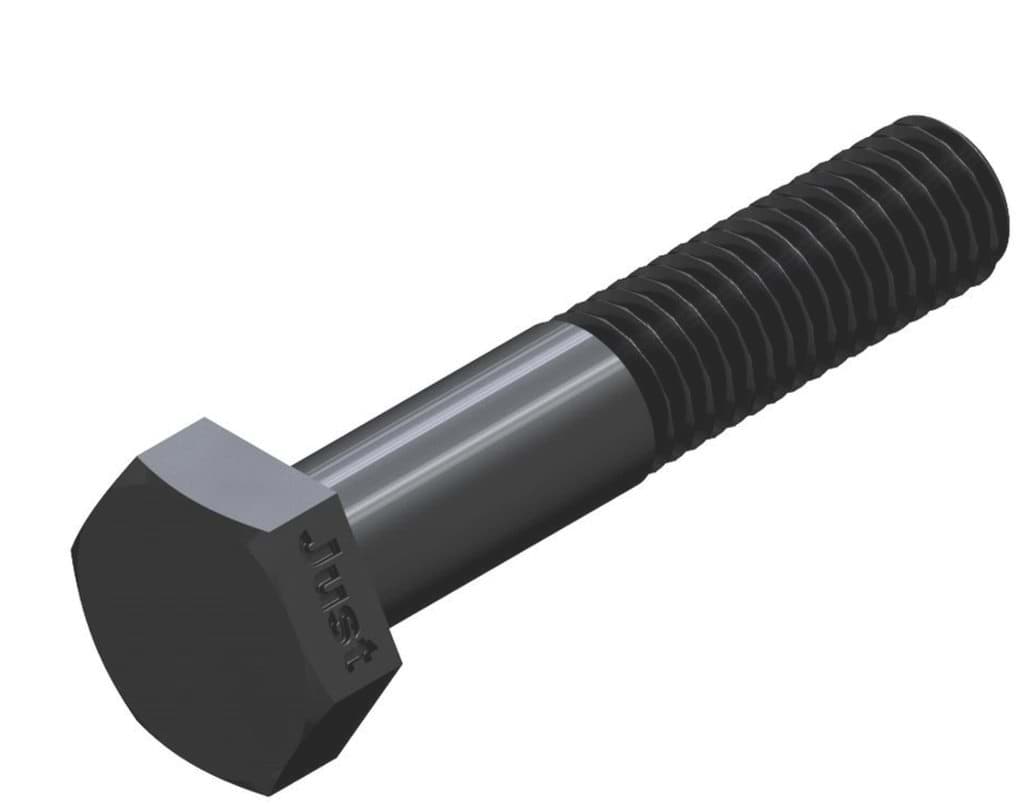 Bild von DIN 931 10.9 M 6x30 (blank) Sechskantschrauben mit Schaft - Pkg. (500)