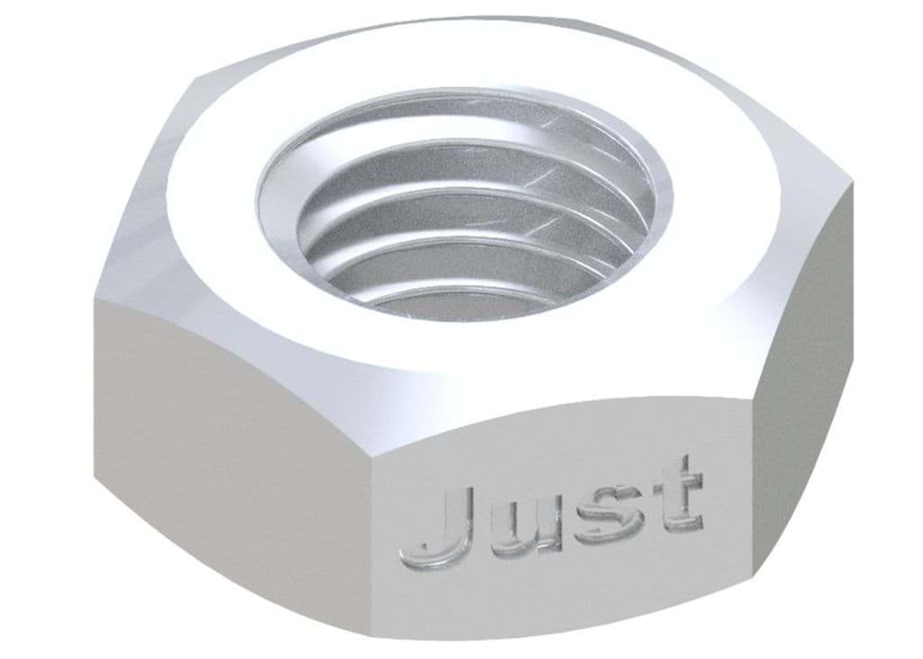 Bild von ISO 4032 Leichtmetall M 4 Al (blank) Sechskantmuttern, Typ 1, Regelgewinde - Pkg. (100)