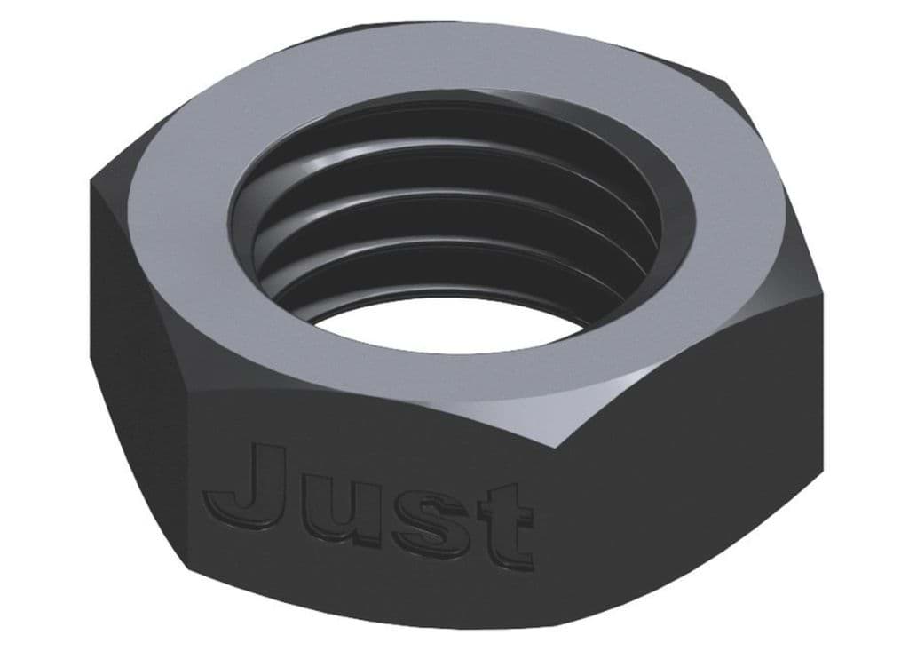 Bild von DIN 936 22H M 8 (blank) Flache 6-kt Muttern - Pkg. (100)