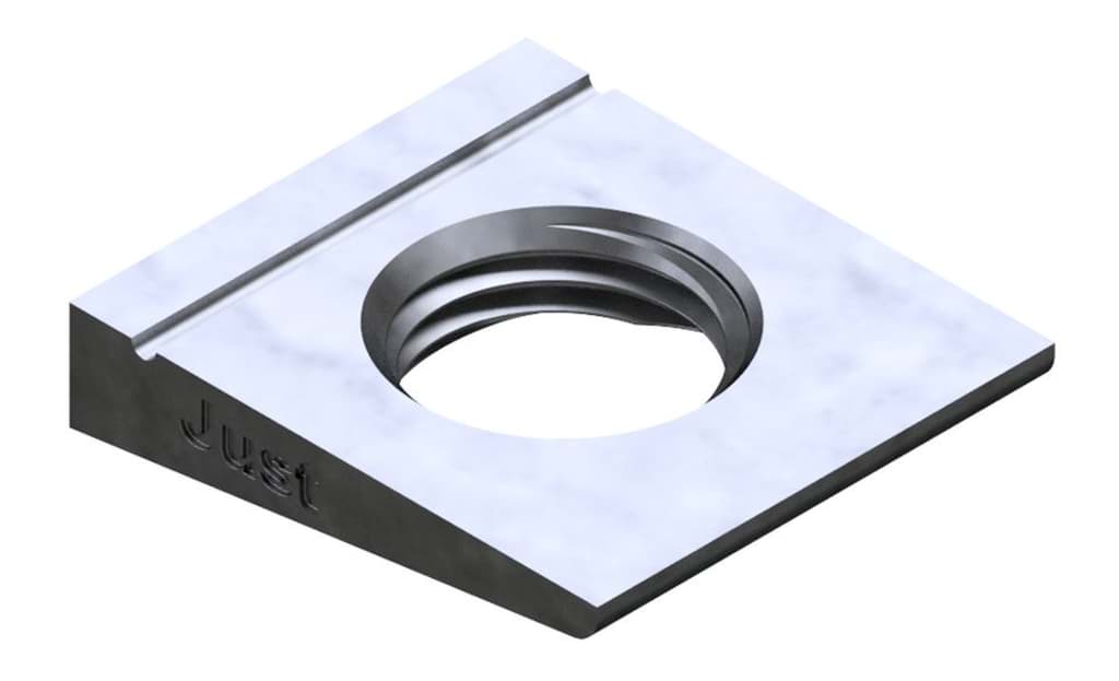 Bild von ➤ Kategorie: DIN 6917-4-kant Keilscheiben - Stahlbauscheiben für HV Verbindungen (Stahl feuerverzinkt)