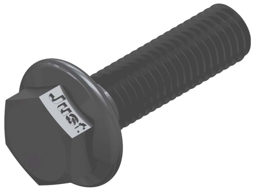 Bild von DIN 6921 (Stahl 10.9) M 16x30 (blank) Sechskantschrauben mit Flansch - Pkg. (50)