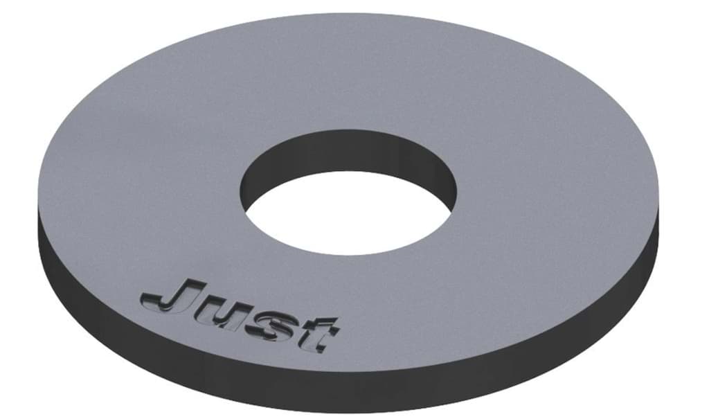 Bild von DIN 9021 Stahl 2,7 (blank) Scheiben mit großem Adm. ca. 3 d - Pkg. (10000)