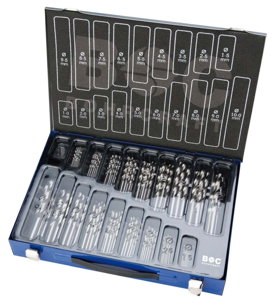 Bild von Bohrcraft - (Metallbohrer) HSS-G DIN 338 PROFI-PLUS in Metallkoffer 70-tlg. 1,0 - 10,0 x 0,5 mm stg.