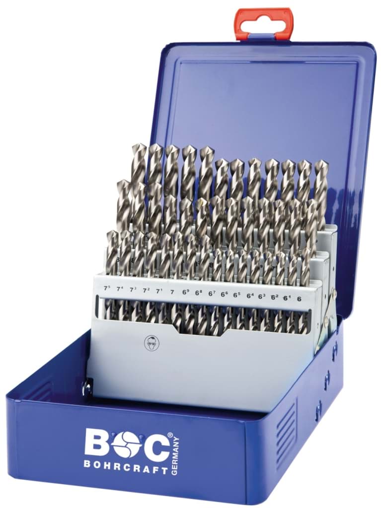 Bild von Bohrcraft - (Metallbohrer) HSS-G DIN 338 geschliffen Typ N in Industriekassette 41-tlg. 6,0 - 10,0 x 0,1 mm stg.