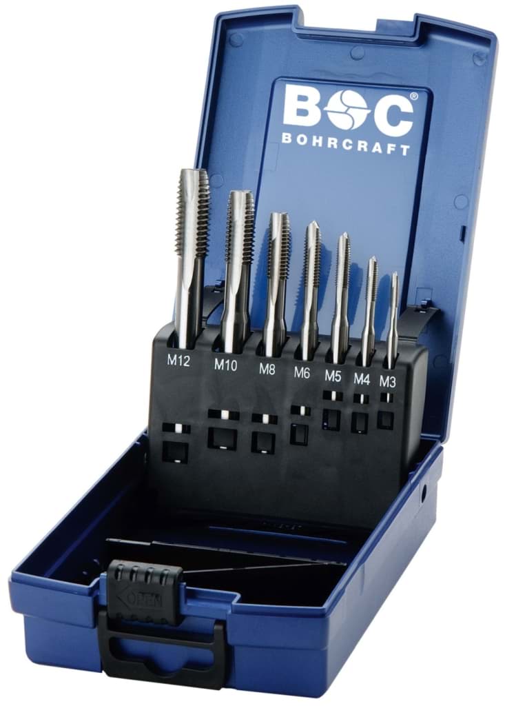 Bild von Masch.-Gewindeb. DIN 371/376 HSS-E in ABS-Box 7-tlg. M 3 - M 12 Form B