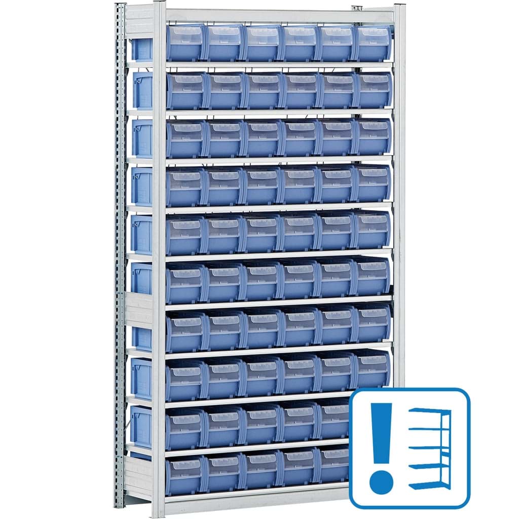 Bild von (CTB-Serie) C-Teile-Regale-BITO-Anbaufeld (Höhe: 1850mm - Breite: 1058mm - Tiefe: 324mm) - inkl. Behäter