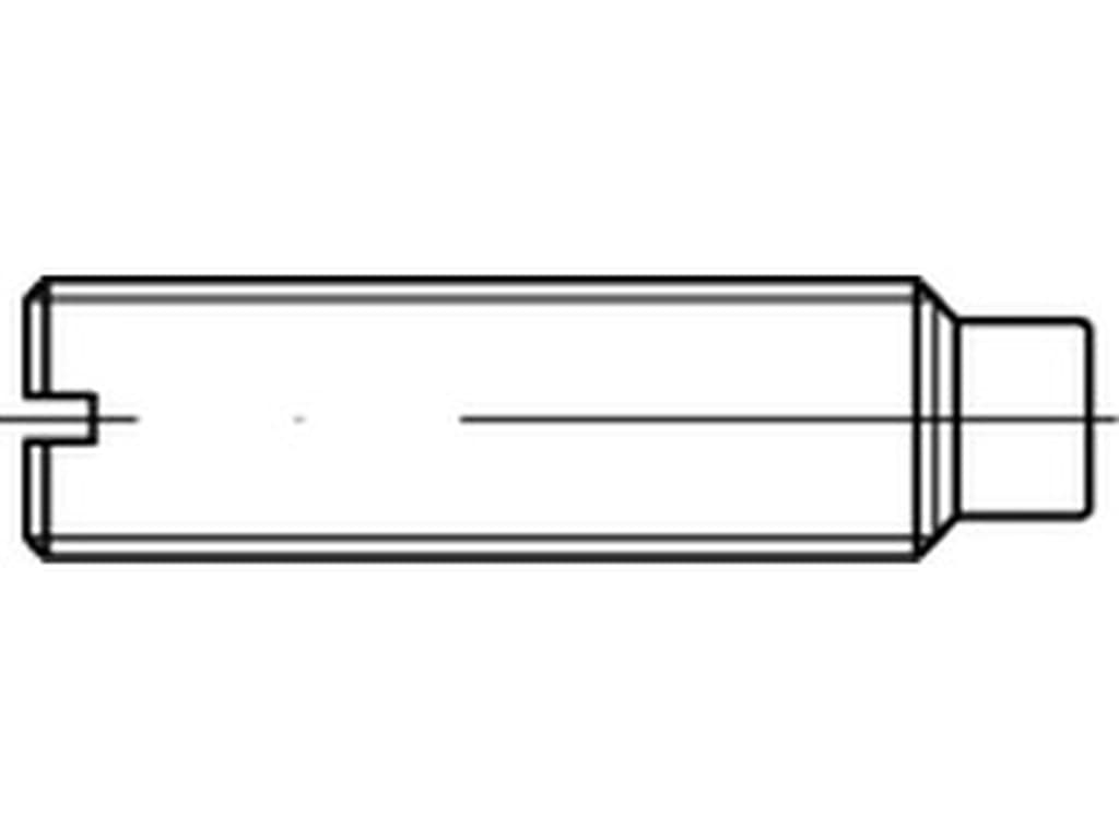 Bild von DIN 417 14H M 3x5 (blank) Gew. Stifte mit Schl. und Zapfen - Pkg. (100)