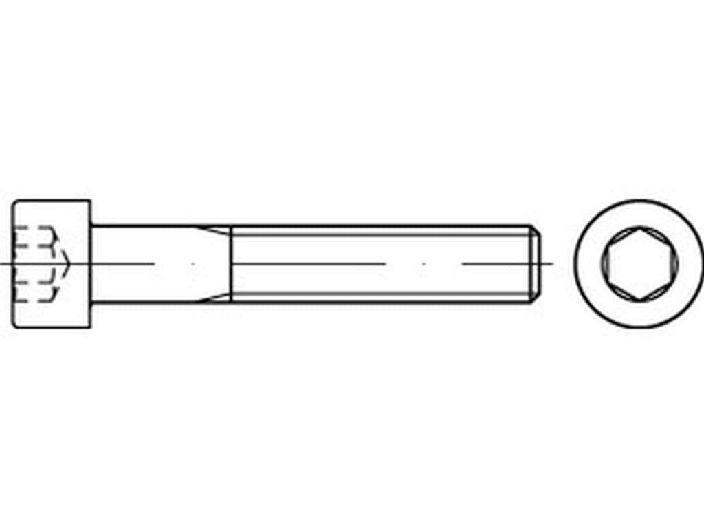 Bild von ISO 12474 8.8 M 8x1x12 (blank) Zylinderschrauben mit Innensechskant und metrischem Feingewinde - Pkg. (200)