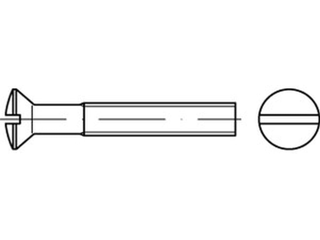 Bild für Kategorie DIN 964 ➤ Linsensenkschrauben mit Schlitz (ISO 2010)