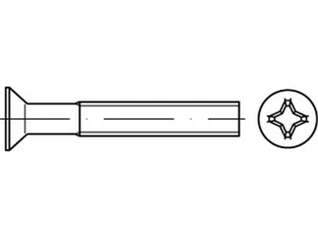 Bild für Kategorie DIN 965 ➤ Senkschrauben mit Kreuzschlitz (ISO 7046)