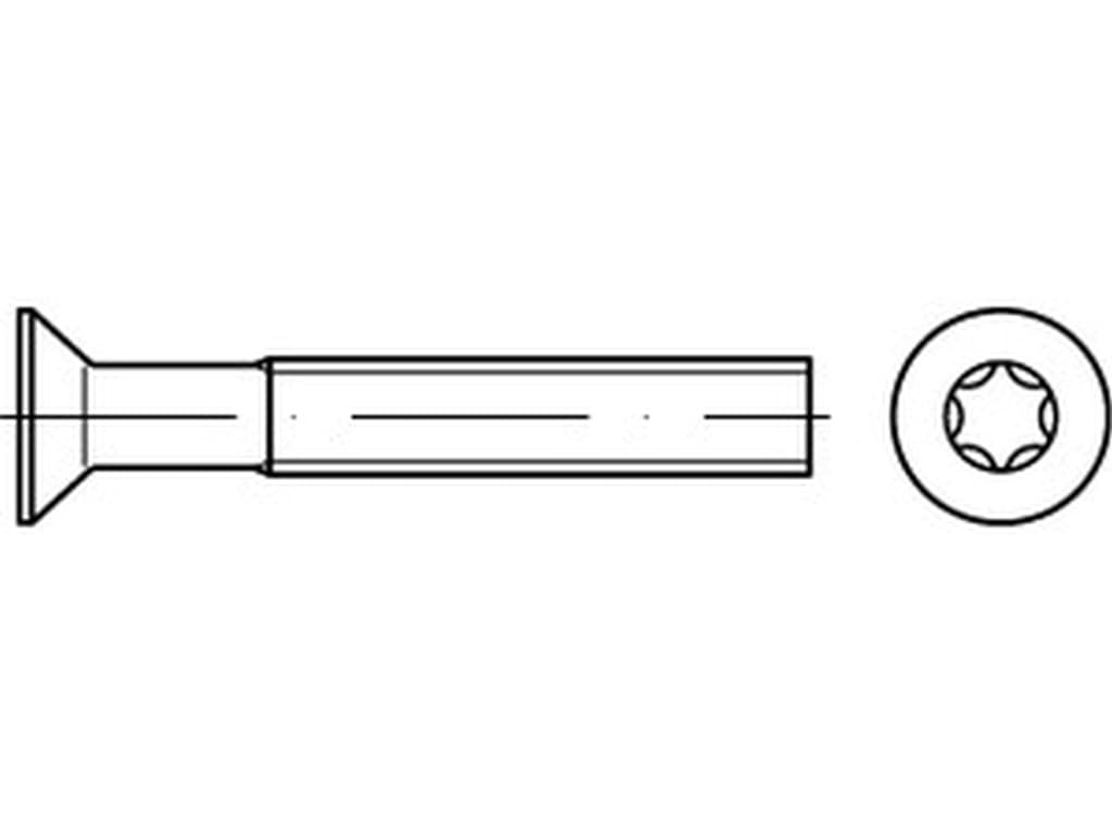 Bild von DIN 965 A4 M 2,5x6 -T8 (rostfrei) Senkschr. mit KreuzSchl. - Pkg. (1000)