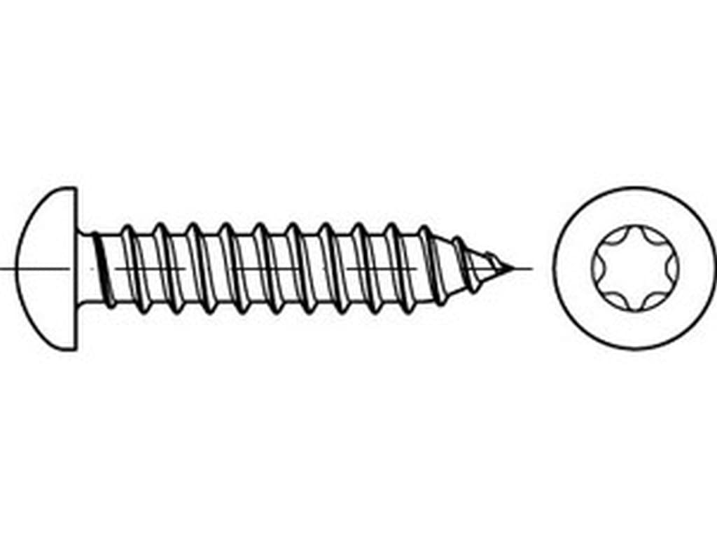 Bild für Kategorie DIN 7981 ➤ Blechschrauben-Linsenkopf mit Spitze (C-Spitze)