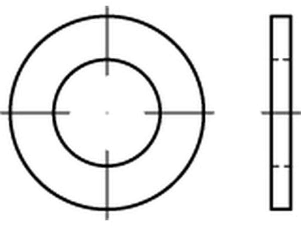 Bild von DIN 7989 -1 Stahl 10 Pk C ÜH 11x20x8 (blank) Scheiben für Stahlkonstruktionen - Pkg. (100)