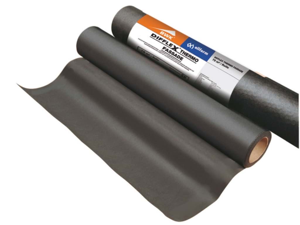 Bild von BWK DIFFLEX THERMO FASSADE LIGHT SK ohne Druck 75m²/Ro./ FASSADENBAHNEN, WINDDICHT-SYSTEM