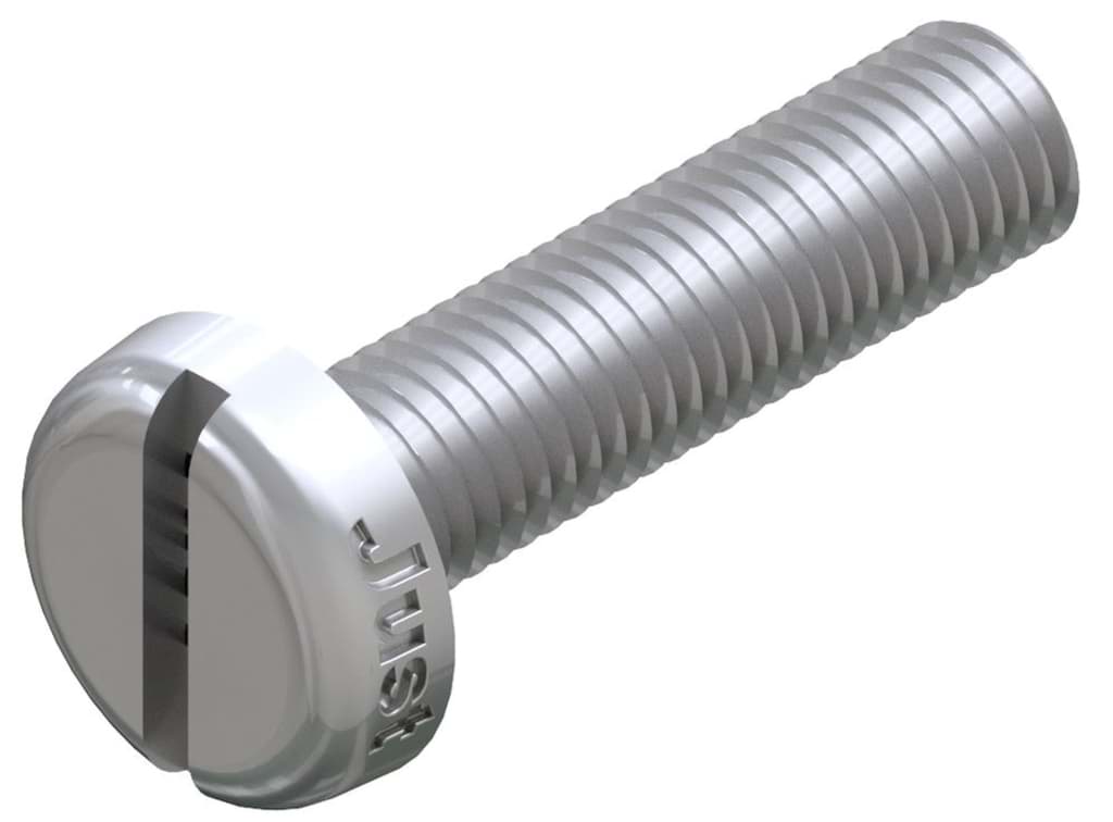 Bild von DIN 85 A2 M 3x16 (rostfrei) Flachkopfschr. mit Schl. - Pkg. (200)