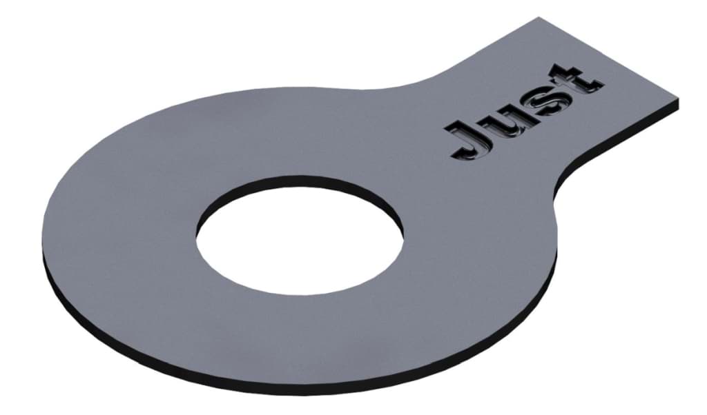 Bild von DIN 93 Stahl 3,2 (blank) Scheiben mit Lappen - Pkg. (100)