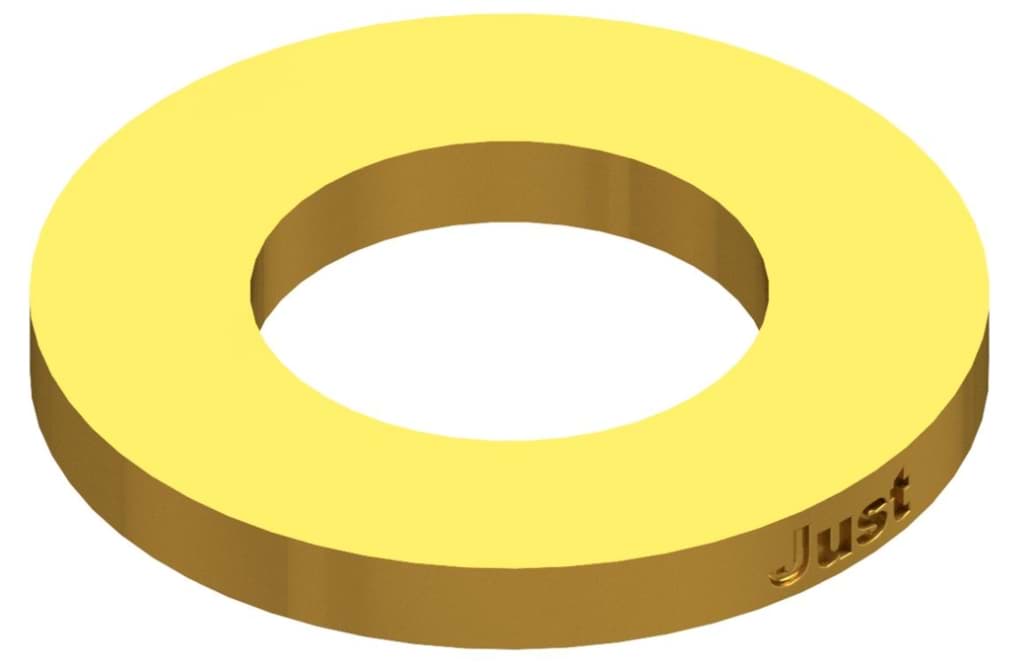 Bild von DIN 125 Messing A2,2 (blank) Unterlegscheiben (gestanzt) - Pkg. (1000)