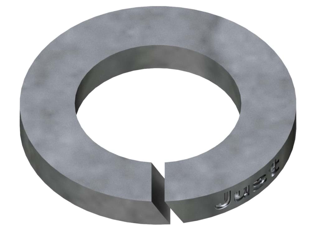 Bild von DIN 127 Federstahl  12 (feuerver.) Federringe - Pkg. (100)