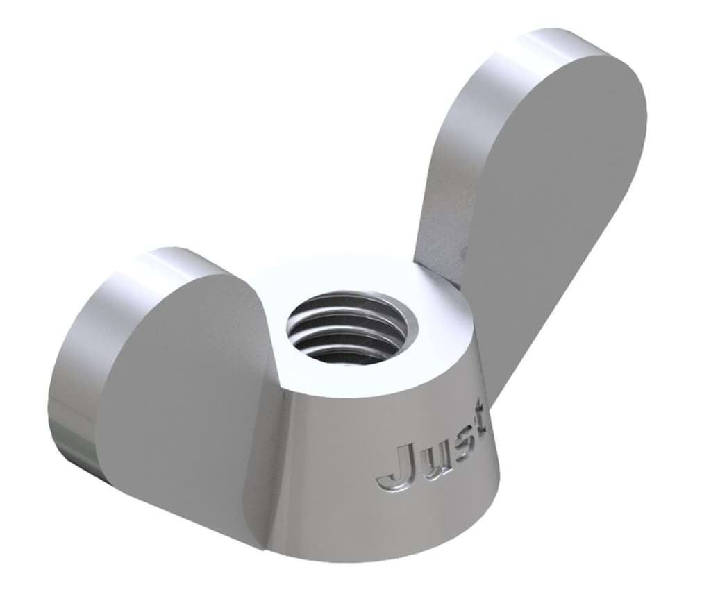 Bild von DIN 315 A2 M 4 (rostfrei) Flügelmuttern - Pkg. (50)
