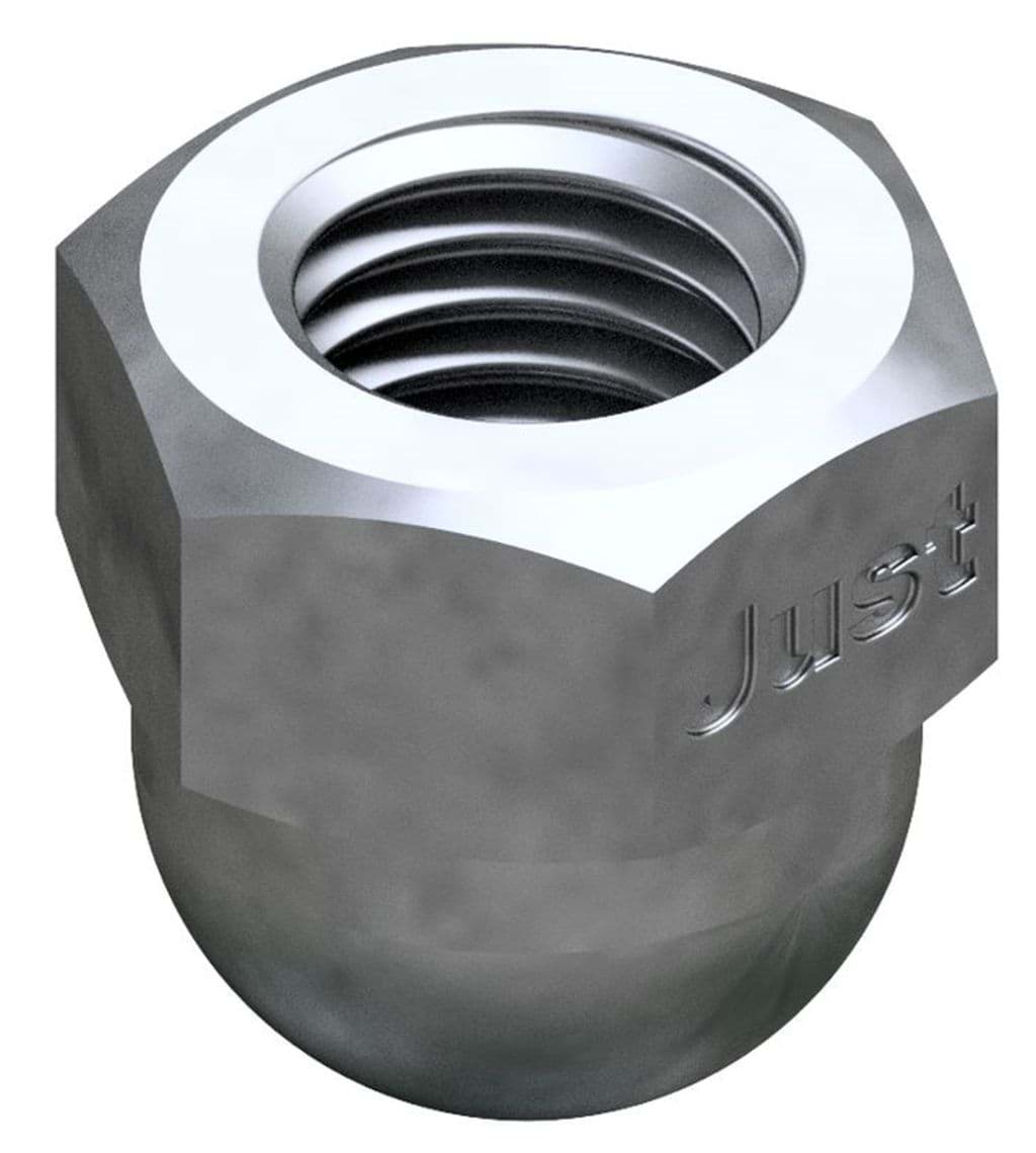 Bild von DIN 1587 6 M 3 (galv. verzinkt) 6-kt -Hutmuttern, hohe Form - Pkg. (100)