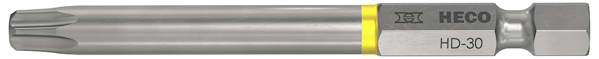Bild von HECO® BITS, Langbits, HECO-Drive, HD-30, Farbring: gelb, im Blister à 3 Stück