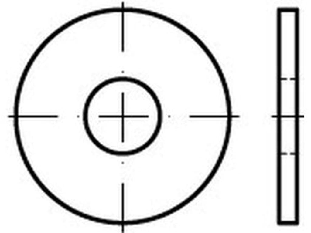 Bild von ISO 7093 -2 Messing 3 (blank) flache Scheiben, große Reihe - Pkg. (1000)