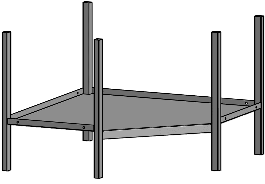 Bild von JURA-MODUL - Eckmodeul - Mittelteil - Universaleckmodul