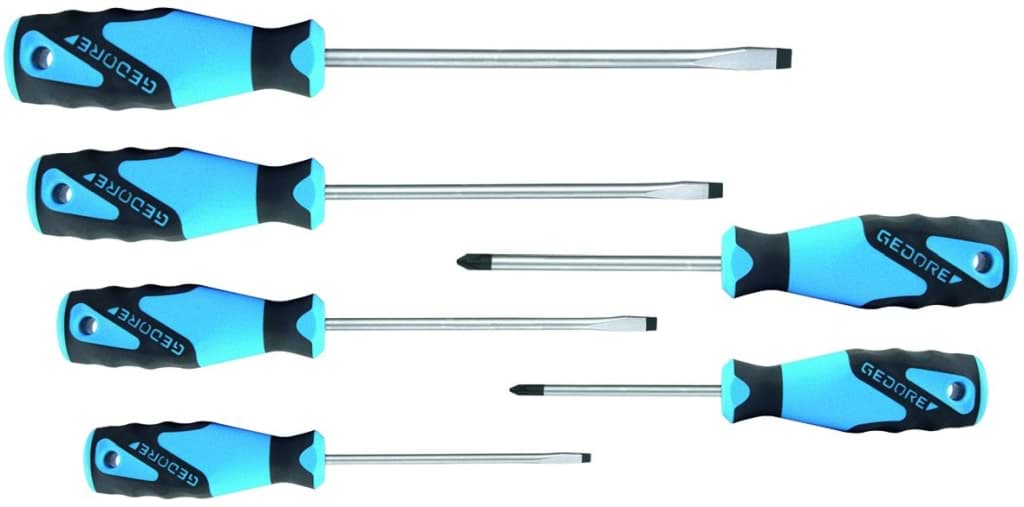 Bild von Gedore - 3K-Schraubendreher-Satz 6-tlg IS 4-8 PZ 1-2