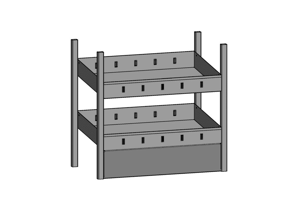 Bild von JURA-MODUL - Bodenmodul - Boden-Schüttenmodul schräg