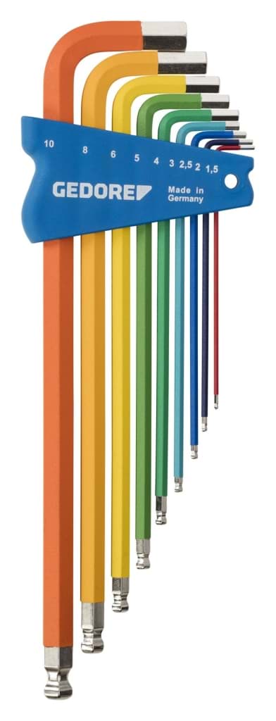Bild von Gedore - Winkelschraubendreher-Satz 9tlg bunt