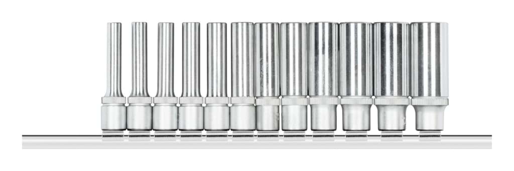 Bild für Kategorie Gedore - Steckschl.Satz 1/4 6kt +Leiste 12tlg - Ratschenkasten - Nusskasten (VPE=1 Stück)