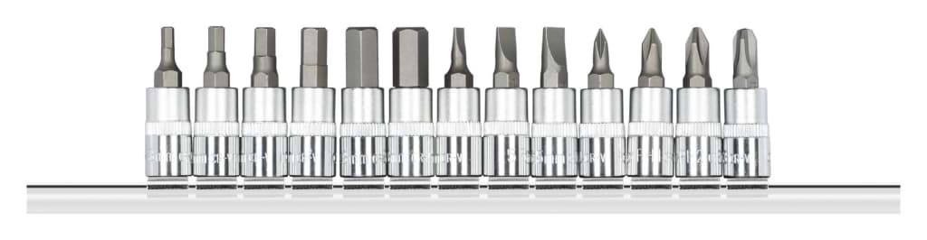 Bild von Gedore - Schraubendr.Einsätze 1/4 +Leiste 13tlg