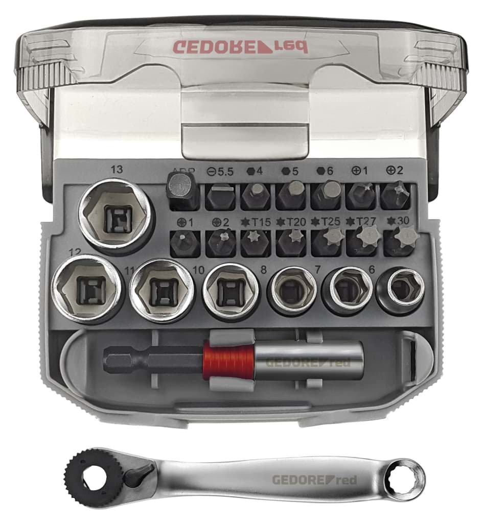 Bild von Gedore - Steckschl.Satz 1/4 SW6-13mm +Bits 23tlg