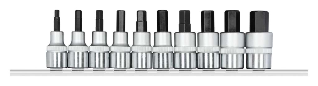 Bild für Kategorie Gedore - Schraubendr.Einsätze 1/2 +Leiste 10tlg - Ratschenkasten - Nusskasten (VPE=1 Stück)