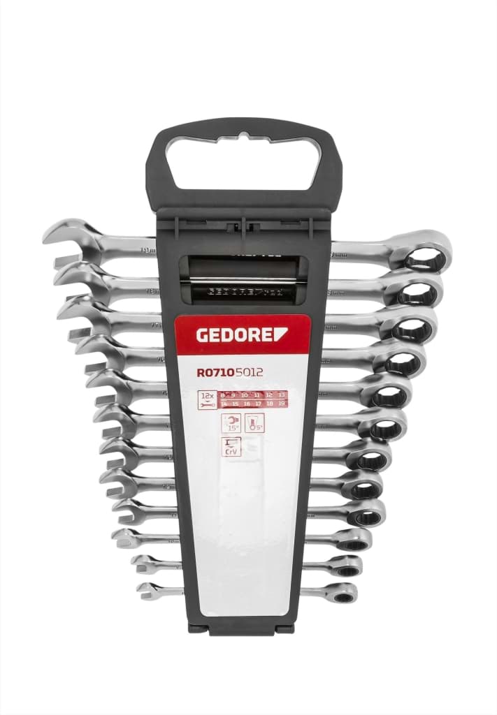 Bild von Gedore - Ringratschenmaulschl.Satz SW8-19mm 12tlg