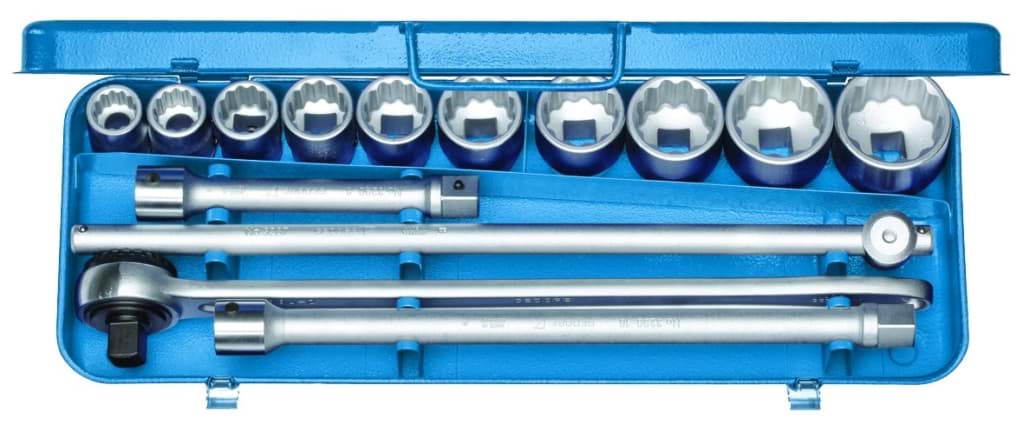 Bild für Kategorie Gedore - Steckschlüssel-Satz 3/4'' 14-tlg UD 15/16-2'' - Ratschenkasten - Nusskasten (VPE=1 Stück)