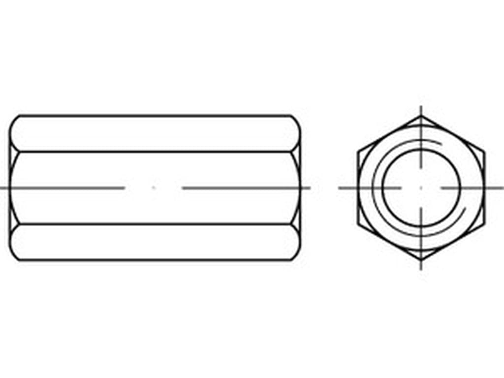Bild von 88086 M 6x25  -Form A- SK-Abstandsbolzen (Edelstahl 1.4305)