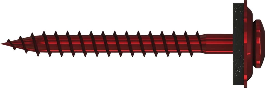 Bild von Spenglerschrauben Linsensenkkopf (4,5x20) TX20 (15 mm Dichtscheibe) Edelstahl A2, verkupfert, VE 100