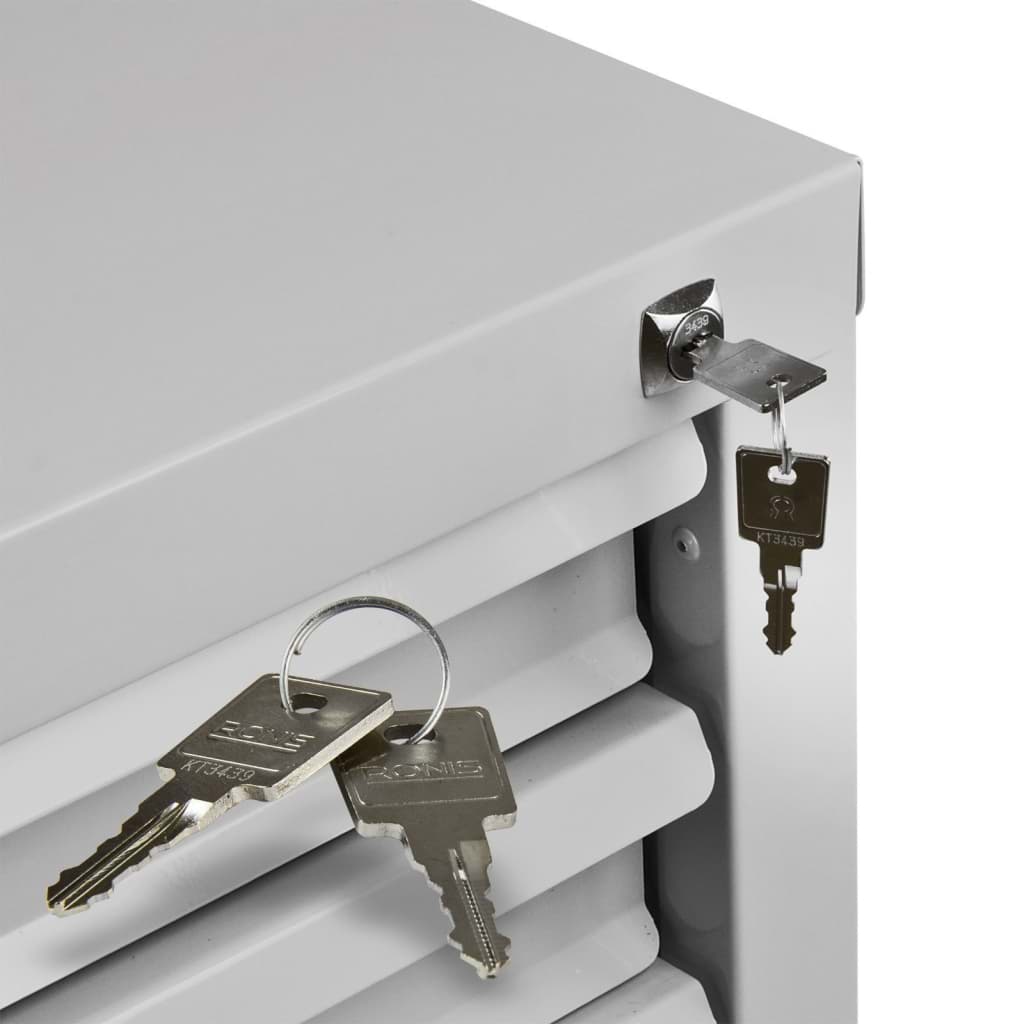 Bild von Schubladenschrank ''MAMMUT'' 5SL / Maße:BxTxH = 70cm x 43,5cm x 60cm / RAL 7035