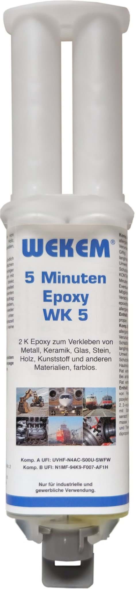 Bild von WEKEM-5 Minutenkleber Epoxy (2k) - 24 ml (WK 5-025)