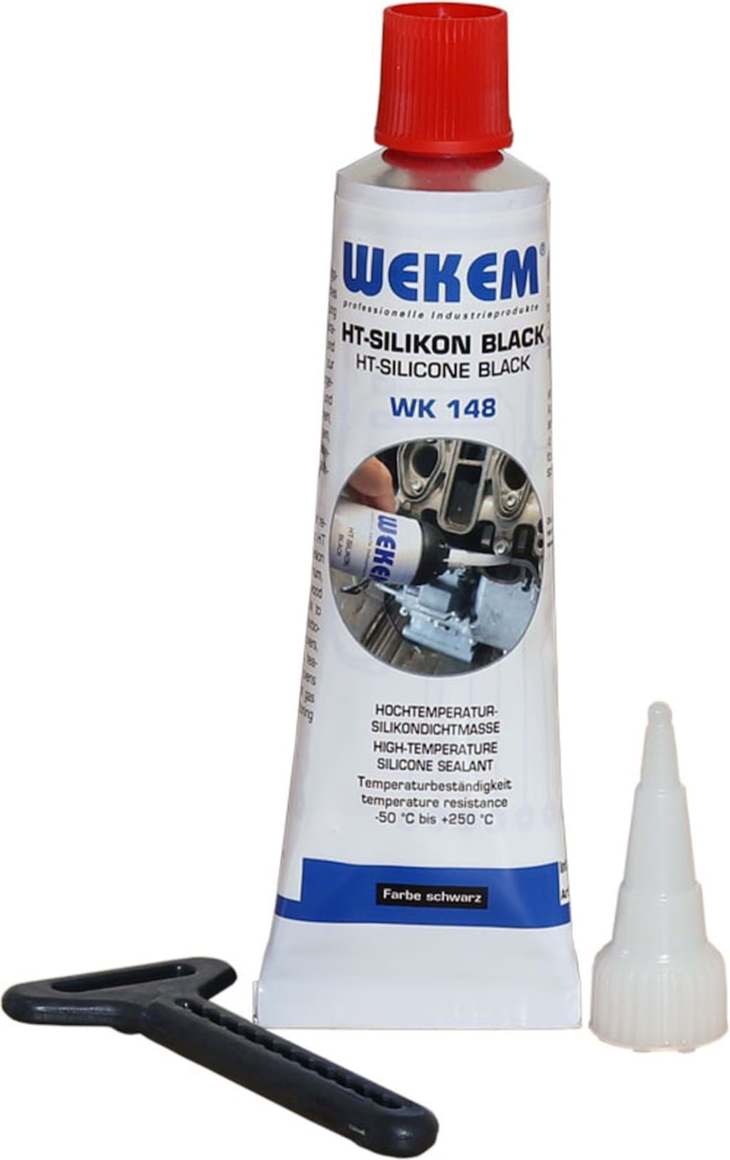 Bild von WEKEM-HT Silikon - Tube - (schwarz) - 80 ml (WK 148-080)