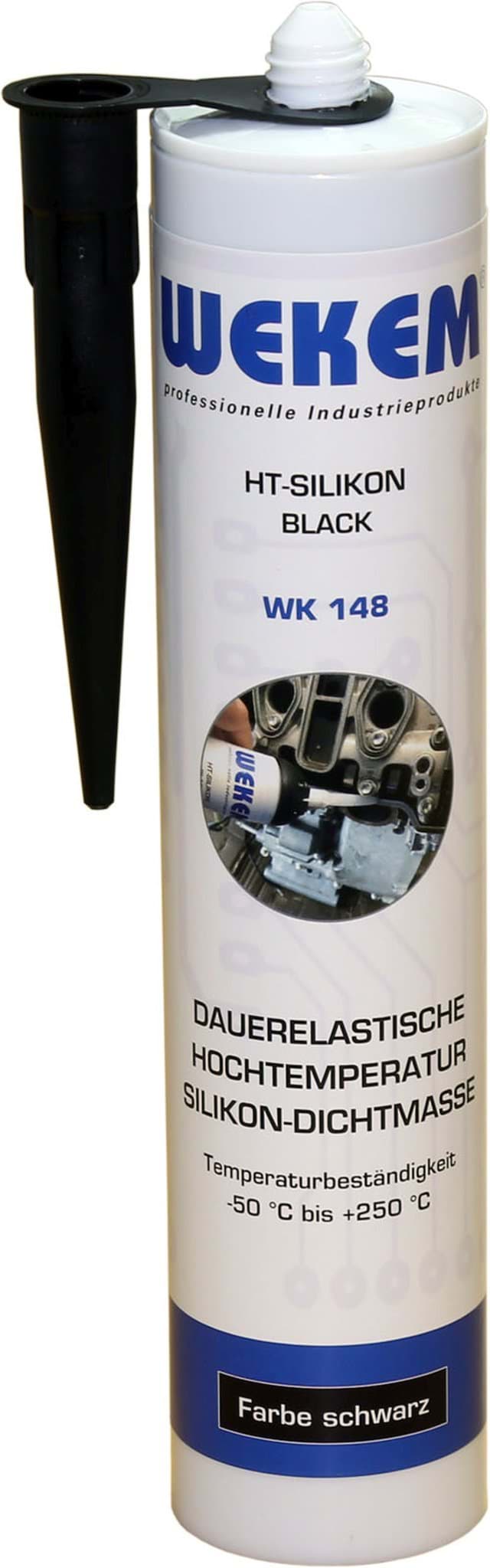 Bild von WEKEM-HT Silikon - Kartusche - (schwarz) - 310 ml (WK 148-300)