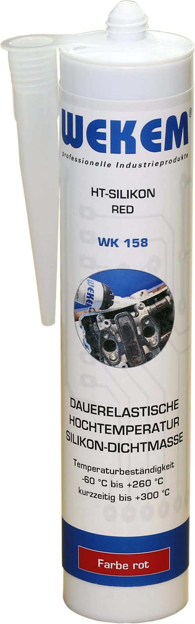 Bild von WEKEM-HT Silikon - Kartusche - (rot) - 310 ml (WK 158-300)