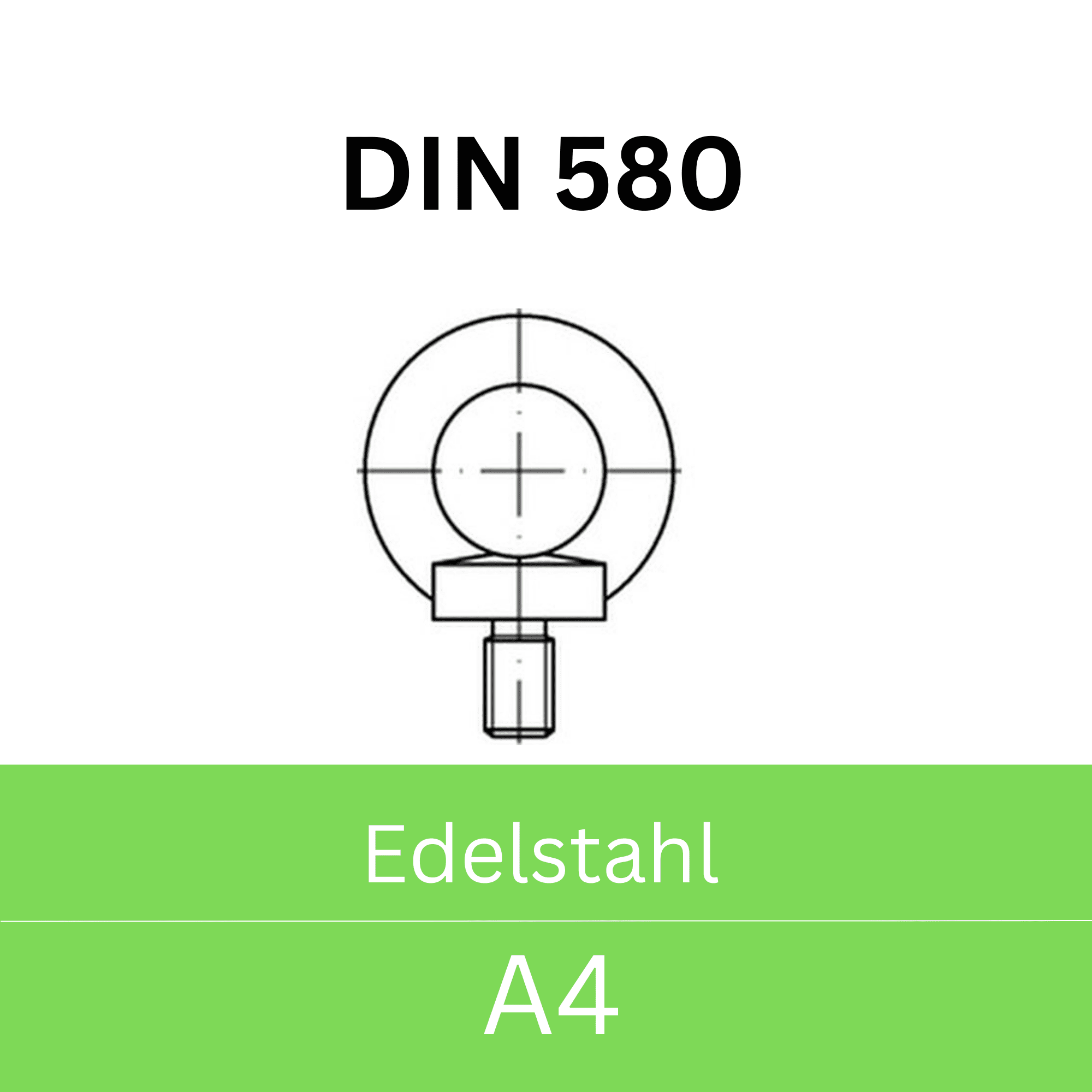 Bild für Kategorie ➤ Kategorie: DIN 580 Edelstahl (A4) 