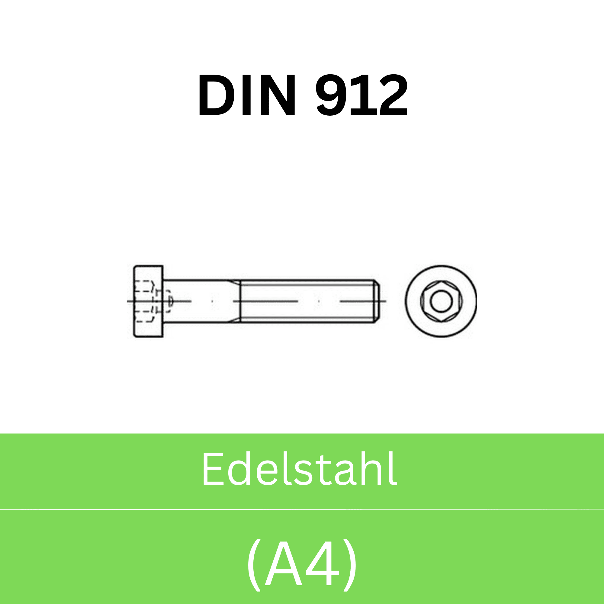 Bild für Kategorie ➤ Kategorie: DIN 912 Edelstahl (A4) 