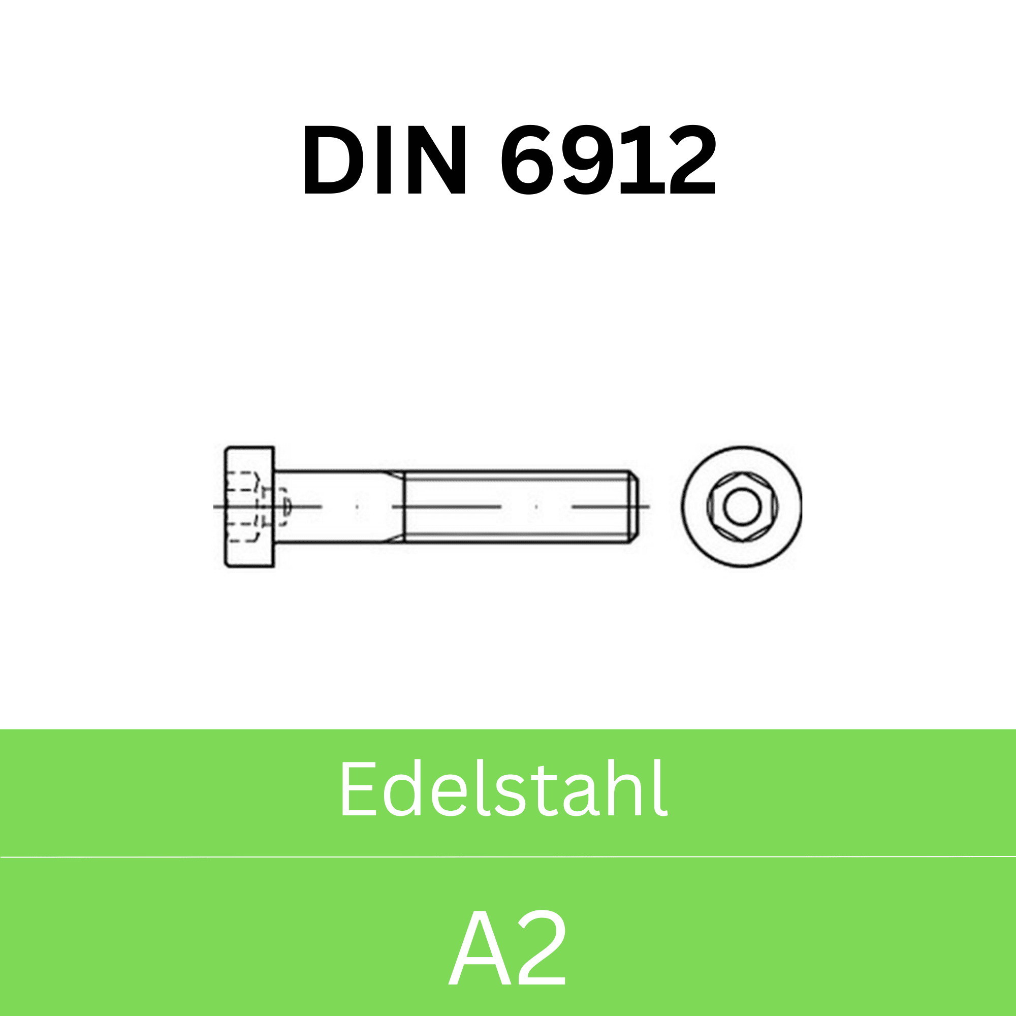 Bild für Kategorie ➤ Kategorie: DIN 6912 Edelstahl (A2) 