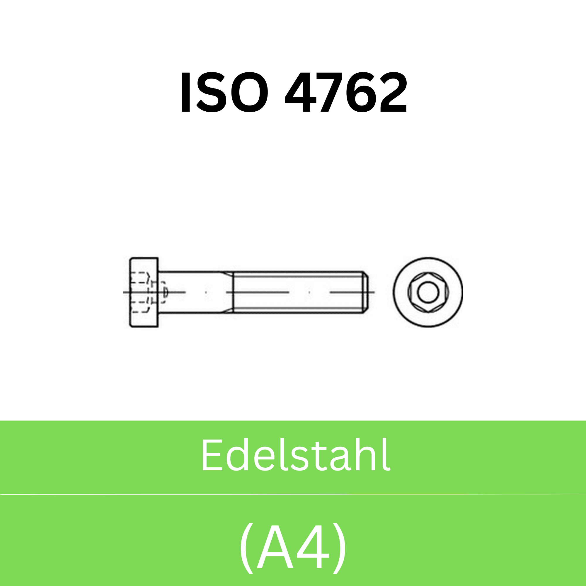 Bild für Kategorie ➤ Kategorie: ISO 4762 Edelstahl (A4) 